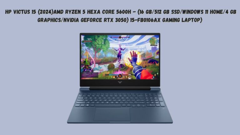 HP Victus 15 (2024)AMD Ryzen 5 Hexa Core 5600H - (16 GB/512 GB SSD/Windows 11 Home/4 GB Graphics/NVIDIA GeForce RTX 3050) 15-fb0106AX Gaming Laptop)