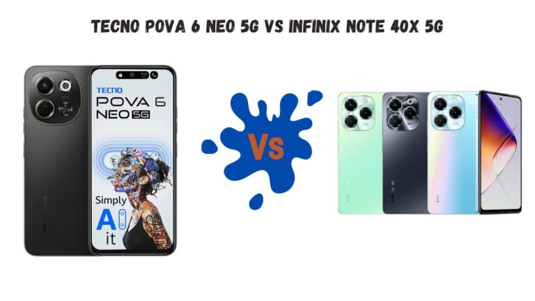 Tecno Pova 6 Neo 5G Vs infinix Note 40X 5G