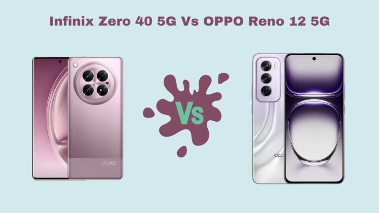 Infinix Zero 40 5G Vs OPPO Reno 12 5G